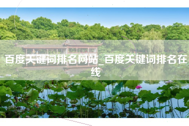 百度关键词排名网站_百度关键词排名在线