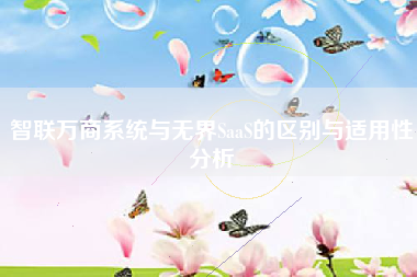 智联万商系统与无界SaaS的区别与适用性分析