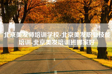 北京美发师培训学校-北京美发职业技能培训-北京美发培训班哪家好