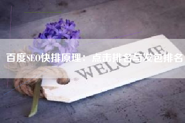 百度SEO快排原理：点击排名与发包排名