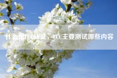 什么是FCC认证，FCC主要测试哪些内容