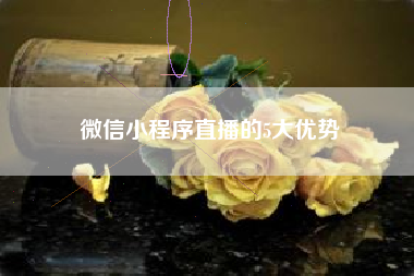 微信小程序直播的5大优势