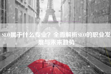 SEO属于什么专业？全面解析SEO的职业发展与未来趋势