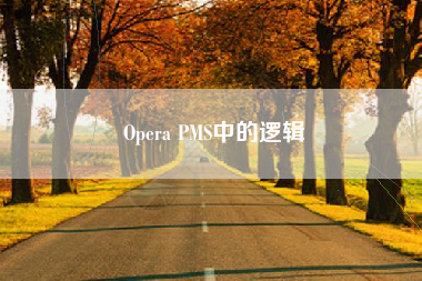 Opera PMS中的逻辑 Opera PMS中的逻辑