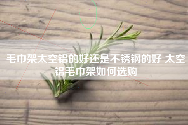 毛巾架太空铝的好还是不锈钢的好 太空铝毛巾架如何选购