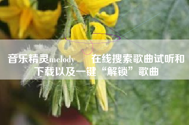 音乐精灵melody – 在线搜索歌曲试听和下载以及一键“解锁”歌曲