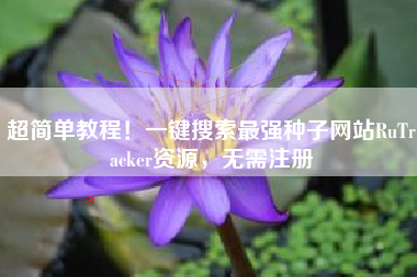 超简单教程！一键搜索最强种子网站RuTracker资源，无需注册