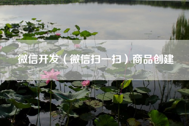 微信开发(微信扫一扫)商品创建 微信开发(微信扫一扫)商品创建