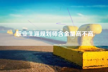 职业生涯规划师含金量高不高