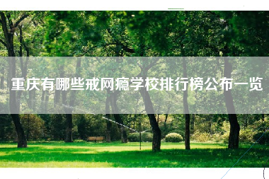 重庆有哪些戒网瘾学校排行榜公布一览