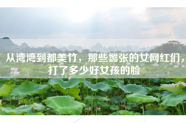 从湾湾到都美竹，那些嚣张的女网红们，打了多少好女孩的脸
