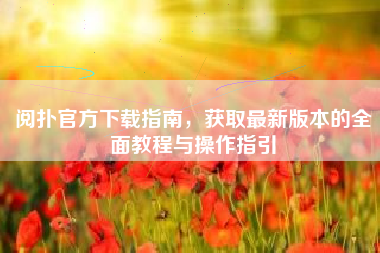 阅扑官方下载指南，获取最新版本的全面教程与操作指引