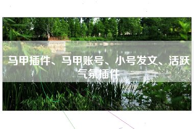 马甲插件、马甲账号、小号发文、活跃气氛插件 马甲插件、马甲账号、小号发文、活跃气氛插件
