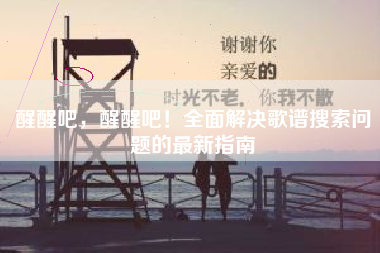 醒醒吧，醒醒吧！全面解决歌谱搜索问题的最新指南