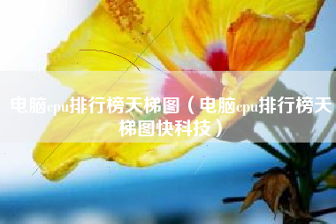 电脑cpu排行榜天梯图（电脑cpu排行榜天梯图快科技）