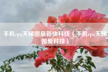 手机cpu天梯图最新快科技（手机cpu天梯图爱科技）