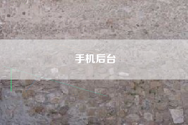手机后台