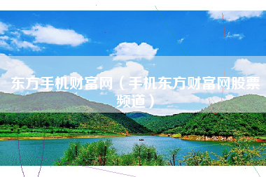 东方手机财富网（手机东方财富网股票频道）