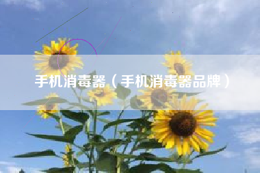 手机消毒器（手机消毒器品牌）