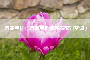 万能手机（万能手机遥控器配对空调）