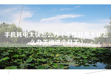 手机耗电太快怎么办（手机耗电太快怎么办关闭这个开关）