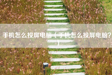 手机怎么投屏电脑（手机怎么投屏电脑？）