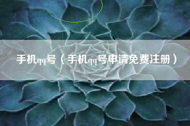 手机qq号（手机qq号申请免费注册）