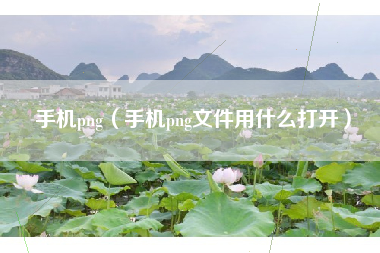 手机png（手机png文件用什么打开）