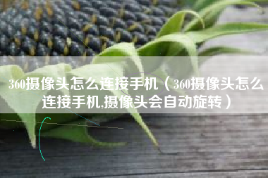 360摄像头怎么连接手机（360摄像头怎么连接手机,摄像头会自动旋转）
