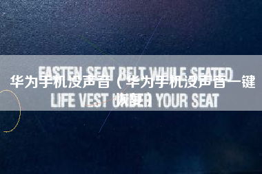 华为手机没声音（华为手机没声音一键恢复）