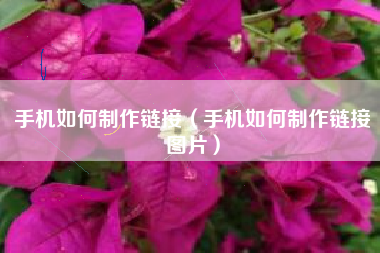 手机如何制作链接（手机如何制作链接图片）