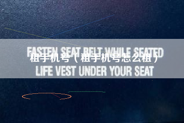 租手机号（租手机号怎么租）