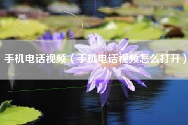 手机电话视频（手机电话视频怎么打开）