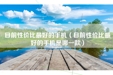 目前性价比最好的手机（目前性价比最好的手机是哪一款）