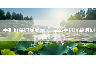 手机屏幕时间显示（oppoa5手机屏幕时间显示）