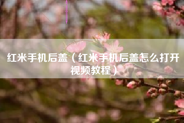 红米手机后盖（红米手机后盖怎么打开视频教程）