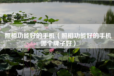 照相功能好的手机（照相功能好的手机哪个牌子好）