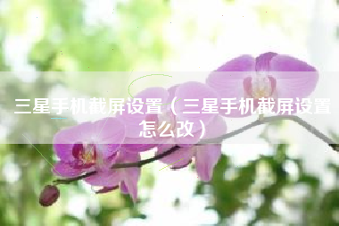 三星手机截屏设置（三星手机截屏设置怎么改）