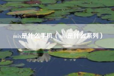 mix是什么手机（mix是什么系列）
