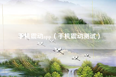 手机震动app（手机震动测试）