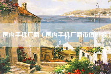 国内手机厂商（国内手机厂商市值排名）