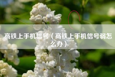 高铁上手机信号（高铁上手机信号弱怎么办）