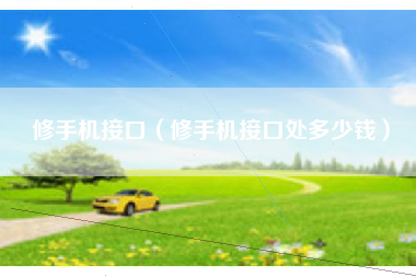 修手机接口（修手机接口处多少钱）