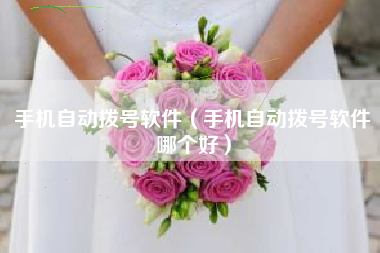 手机自动拨号软件（手机自动拨号软件哪个好）