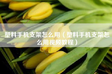 塑料手机支架怎么用（塑料手机支架怎么用视频教程）