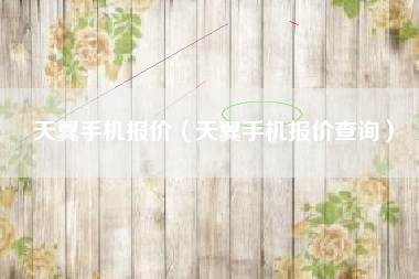 天翼手机报价（天翼手机报价查询）