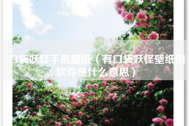 口袋妖怪手机壁纸（有口袋妖怪壁纸的软件是什么意思）