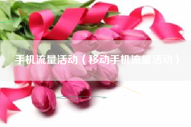 手机流量活动（移动手机流量活动）