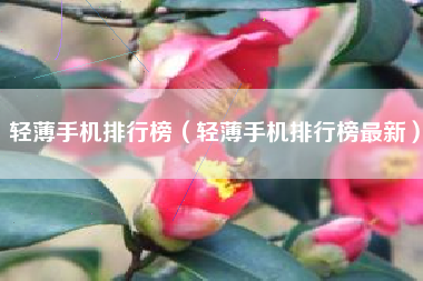 轻薄手机排行榜（轻薄手机排行榜最新）
