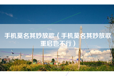 手机莫名其妙放歌（手机莫名其妙放歌重启也不行）